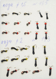 Мормышка вольфрамовая Коза 2 уралка перевертыш с коронкой Медь 143