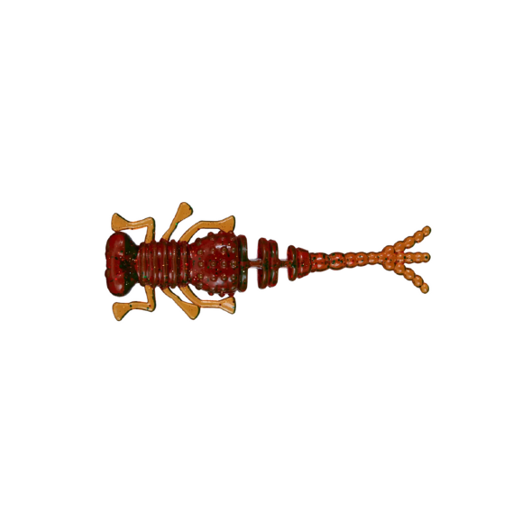 Мягкая приманка Brown Perch Kurva ХХХ Машинное масло зеленая шуба UV 90мм 6,5гр цвет 011 4 шт