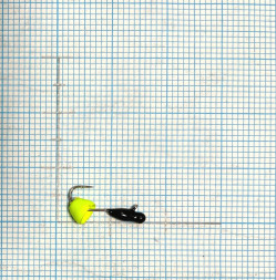 Мормышка свинцовая True Weight цена за 1 шт Веснянка d3.5 колокольчик желтый