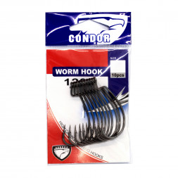 Крючок офсетный Condor WORM HOOK №5/0 BN 50 шт/упак