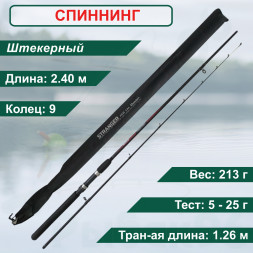 Спиннинг Condor Stranger Jig25 длина 2,40 м, тест 5-25 гр композит, штекер