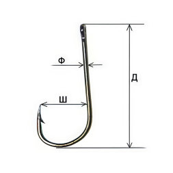 Крючок FISH SEASON Kairyo han-sure-ring №10 BN 10шт 11027-10F