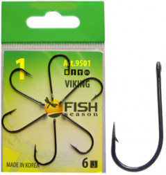 Крючок FISH SEASON Viking №2/0 BN 4шт 9501-0062F