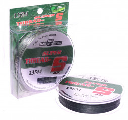 Леска плет. SibBear Super Thread 0.14 135м зеленая