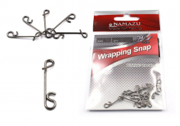 Безузловая застежка Namazu WRAPPING SNAP, цв. BN, р. XL, test-23 кг уп.10 шт