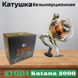 Катушка KYODA Katana 5000, 8+1 подшипн., передний фрикцион, запасная шпуля